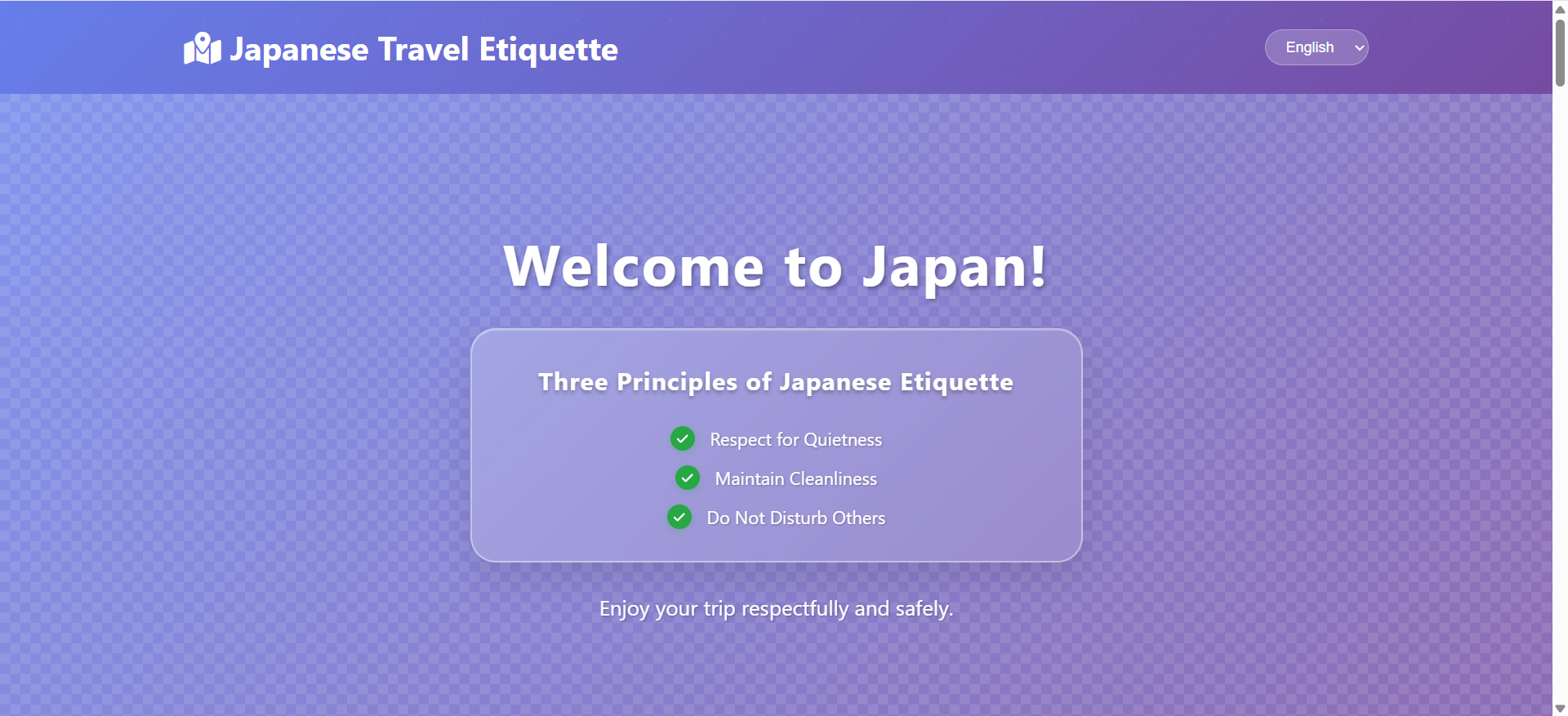 Japanese Travel Etiquette